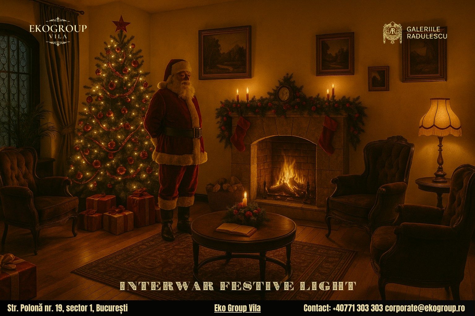 Legenda lui Moș Crăciun și atmosfera fermecătoare a Crăciunului anilor ’30 la Eko Group Vila